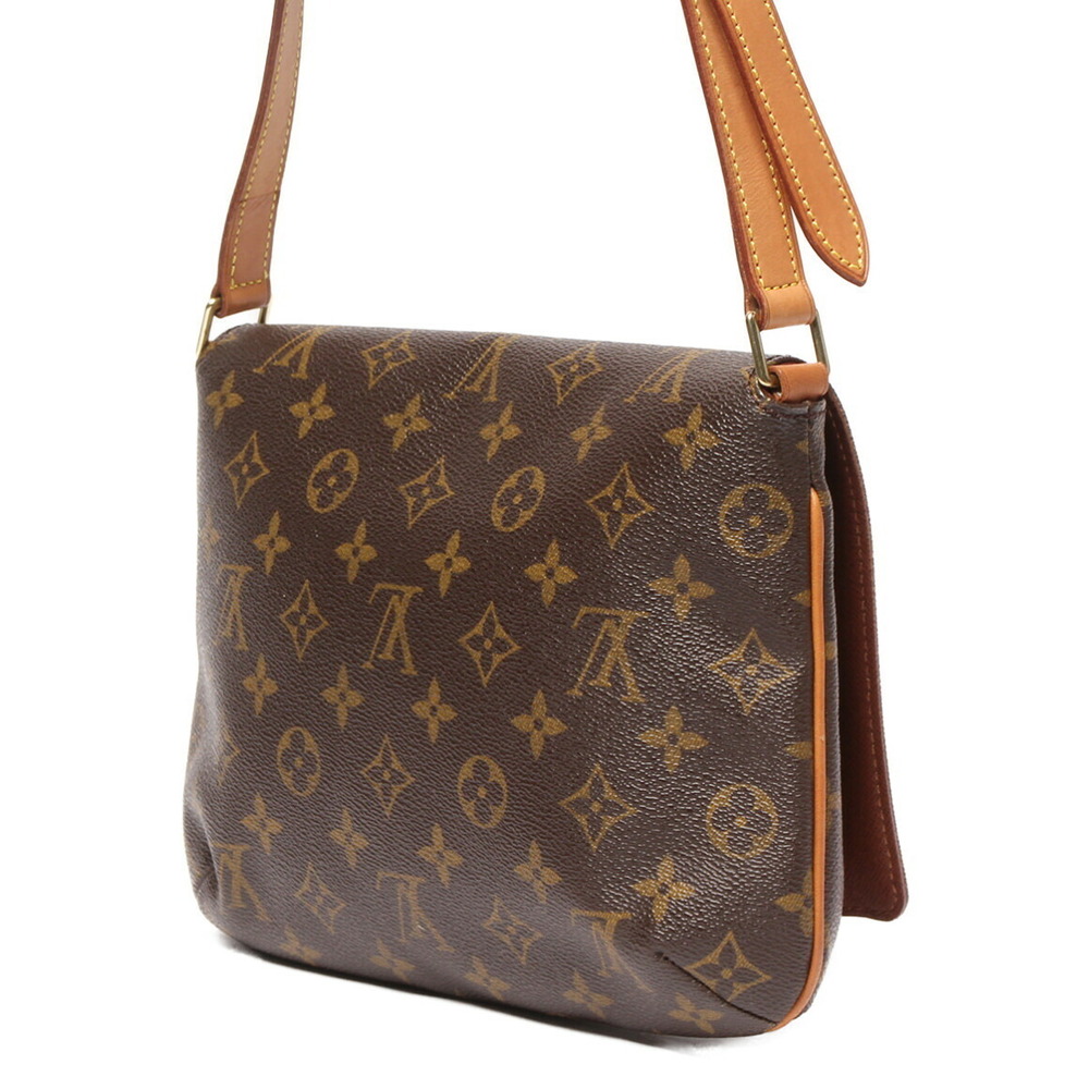 Louis Vuitton Bag Brown Leather Shoulder Musette Monogram Tango